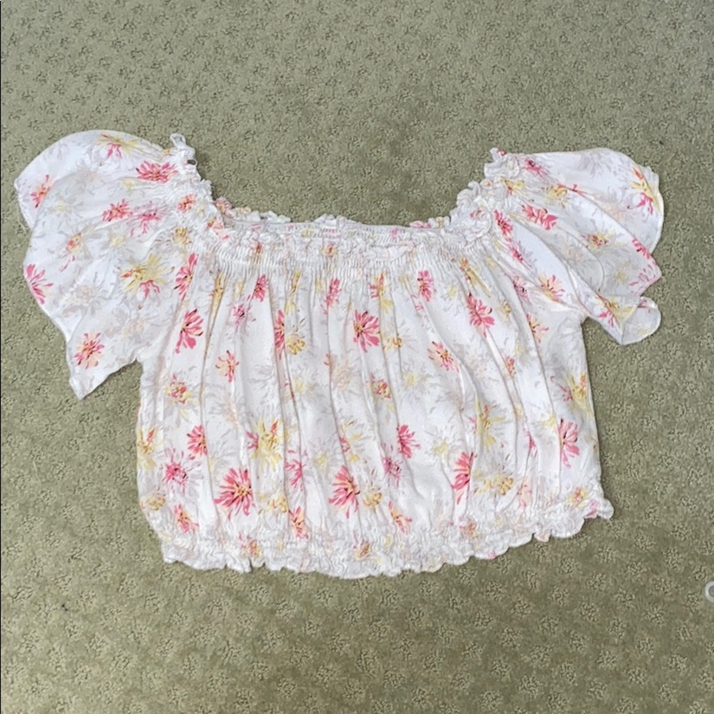 Off the shoulder crop top